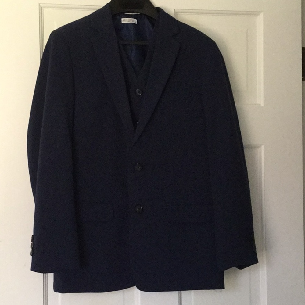 Calvin Klein Three piece Navy Suit size 14 Reg